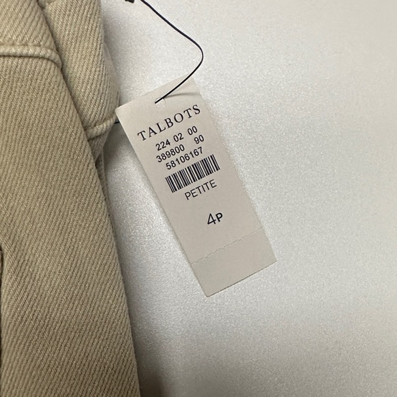 Talbots Mid-Rise Ankle Jeans in Beige - Picture 4 of 5